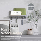 Rebee Vision Pine Wood Key Holder Wall Mount - Image 3