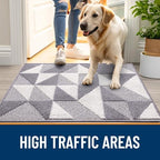 OLANLY Door Mat Indoor Entrance Washable 30x17, Odor-Free Low-Profile Front - Image 5
