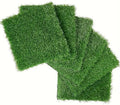 Interlocking Artificial Grass Tiles 36 sq. ft, Self-draining Faux Grass Rug by Unknown