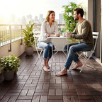 Interlocking Deck Tiles Outdoor Waterproof 44 Pack, Plastic Snap Together Patio - Image 2