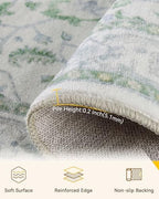 RELEANY Washable Area Rug, Runner 2'6"x8' - Image 3