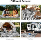 OLANLY Outdoor Rug 8x10 ft Waterproof Reversible Mat - Image 6