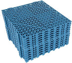 12 Pack Interlocking Floor Cushion Rubber Tile Mats 12" x 12" Non-Slip Shower by FWEEK