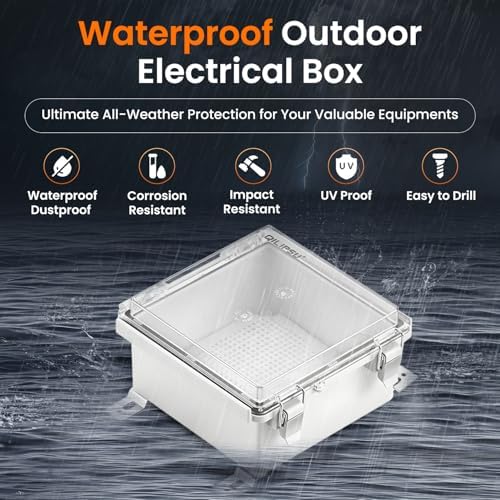 QILIPSU Waterproof Junction Box IP67 Outdoor Plastic Electrical Project - Image 2