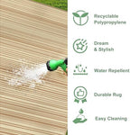 GENIMO Outdoor Rug, Waterproof Plastic Rugs - Image 5