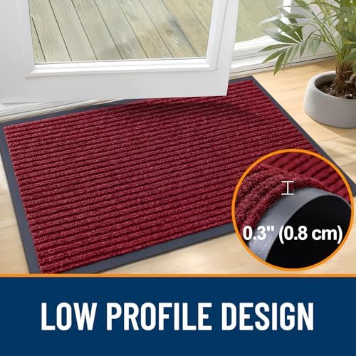 OLANLY 2-Pack Front Door Mats 59x34, Waterproof Heavy-Duty Doormats - Image 4