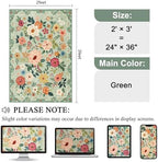 DUKINO 2x3 Rug, Floral Washable Rug - Image 2