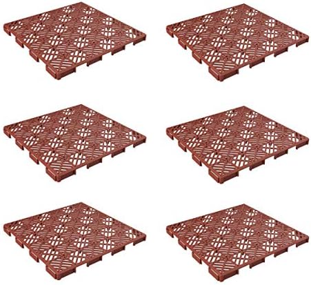 Deck Tiles - 6-Pack Pavers - Polypropylene Interlocking Patio Tiles - Outdoor by PureGarden