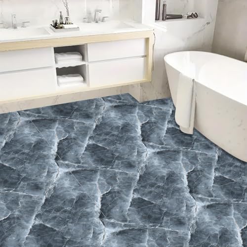 10PCS 12x12 Inch Peel and Stick Floor Tiles Grey Marble Stone Pattern Self - Image 6