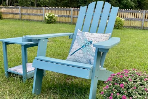 Meluvici Double Adirondack Side Table Weather Resistant, Outdoor Rectangular - Image 6