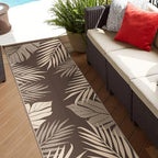 GENIMO Outdoor Rug, Waterproof Plastic Runner Rugs, 2.5'x8' Coffee Beige - Image 3