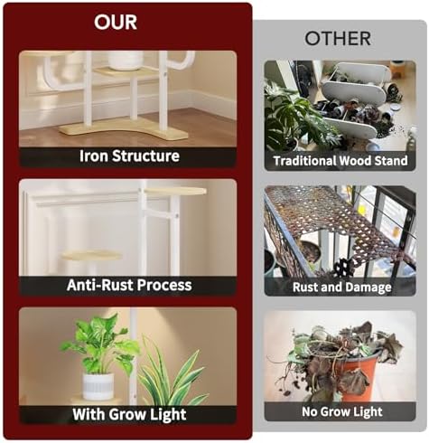 Homsorout Corner Plant Stand - Image 4
