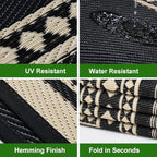 RURALITY Outdoor Rugs 6x9 Waterproof - Image 4