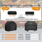 Aoretic Grill Cover 60 inches 600D 4.8 LB Heavy Duty - Image 3