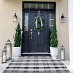 Fall Décor Plaid Rug, Layering Rug - Image 5
