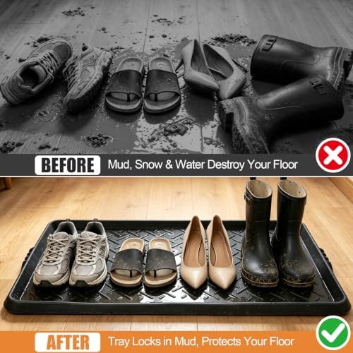 Rubber Boot Trays Heavy Duty, Waterproof Shoe Mat - Image 5