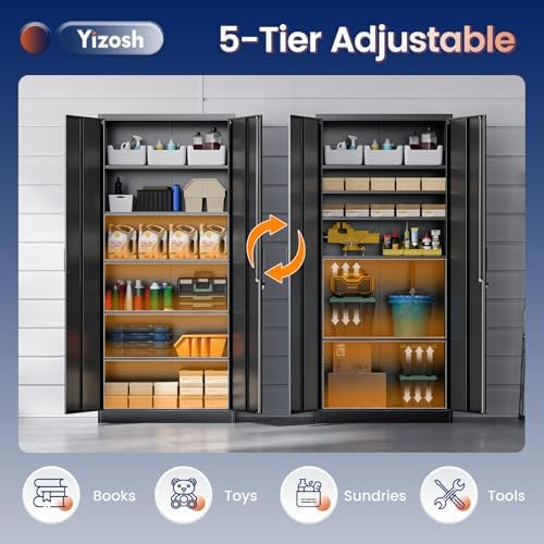 Yizosh Metal Storage Cabinet - Image 5