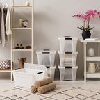 IRIS USA 6-Pack 32 Quart Storage Bins - Image 5