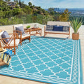 GlowSol Reversible Outdoor Rug 9x18 ft Clearance, Waterproof Outdoor Plastic by GLOWSOL