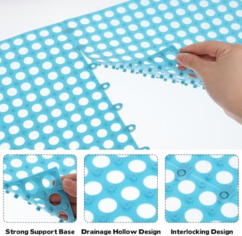 50 PCS Drainage Interlocking Tiles Bulk 11.8'' x 11.8'' Modular Interlocking - Image 3