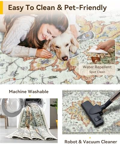 RELEANY Washable Area Rug, Runner 3'x10' - Image 4