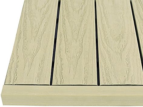 1 in. x 1 ft. Quick Deck Composite Deck Tile Straight Trim by NewTechWood