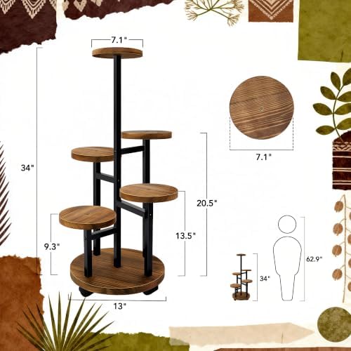 GEEBOBO 5 Tier Plant Stand - Image 3