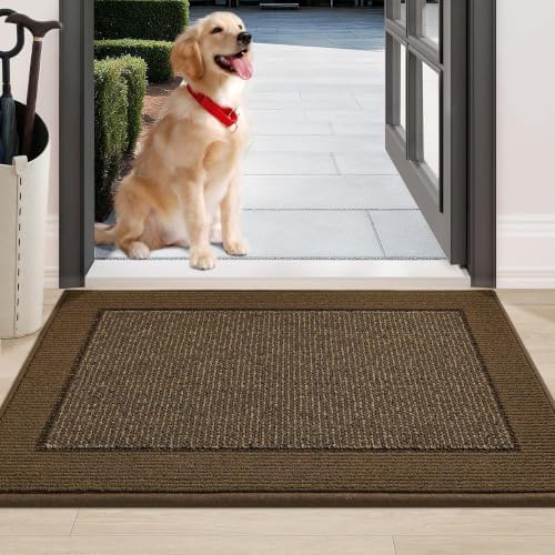 BEQHAUSE Indoor Door Mat 24" x 36", Dirt Trapper Door Mats by BEQHAUSE