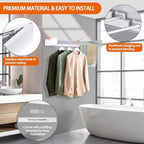 FOCHIER F Laundry Drying Rack Wall Mounted Clothes Drying Rack Collapsible - Image 6