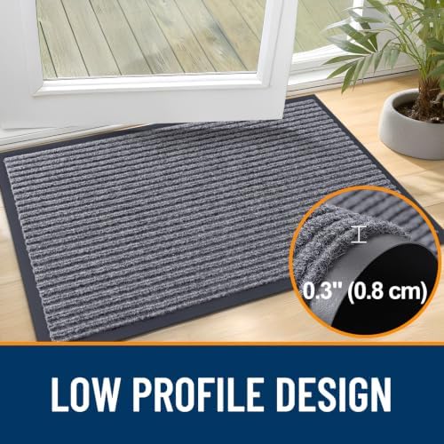 OLANLY Front Door Mat 59x30, Waterproof Heavy-Duty Indoor Outdoor Doormat - Image 4