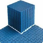 MAXWAVE 18 Pack 12" x 12" Modular Interlocking Floor Mats, Soft PVC Non-Slip by MAXWAVE