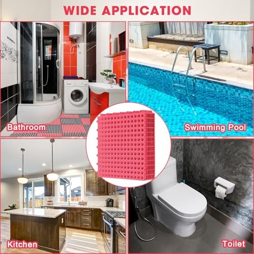 Drydiet 12 Pack Drainage Tiles Modular Interlocking Floor Tiles - Image 5