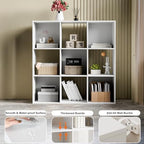 Sweetcrispy 9 Cube Storage Organizer, Stackable Modular Bookcase Shelf - Image 2