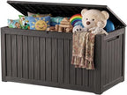 Outdoor Storage Box, 360 Gallon Waterproof Resin Deck Box by ATMELT