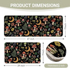 Mystical Forest Mushroom Moon Kitchen Rugs Set of 2 - Image 3