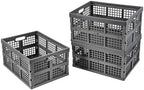 Aebeky 3-Pack Plastic Collapsible Storage Crates-30L, Foldable Plastic Crates by Aebeky