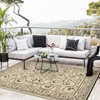 9x12 Outdoor Rug Waterproof Foldable Plastic Straw Carpet - Image 2