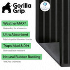 GORILLA GRIP WeatherMAX Door Mat, Indoor Outdoor Use - Image 2