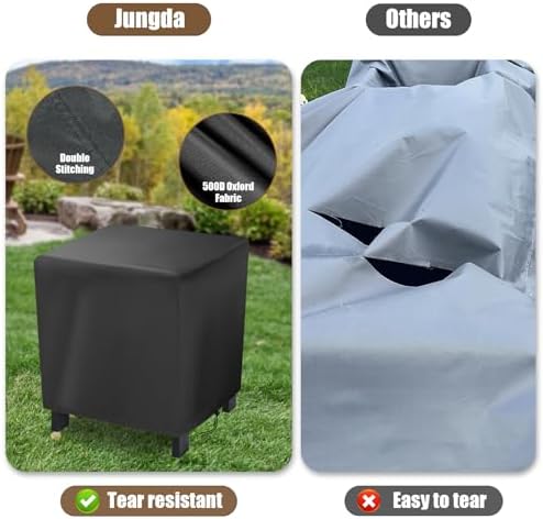 Small Outdoor Side Table Cover 17x13x16in Waterproof - Image 4