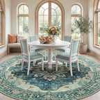 RELEANY Washable Area Rug, Round 8ft - Image 2