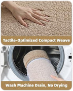 Color&Geometry Oval Beige Bathroom Rugs 32x20, Extra Soft Absorbent Microfiber - Image 6