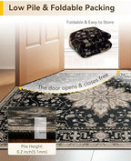 RELEANY Washable Area Rug, Runner 2'6"x14' - Image 4