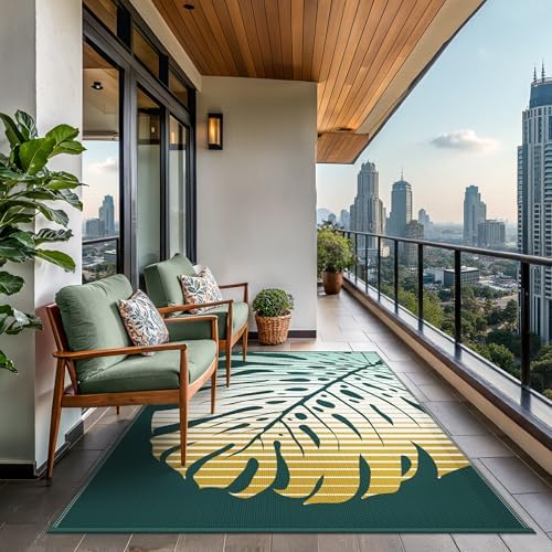 GENIMO Outdoor Rug, Waterproof Plastic Rugs - Image 4
