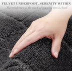 BSICPRO Large Bathroom Rugs Runner, 22x47 Scalloped Bath Mats - Image 3
