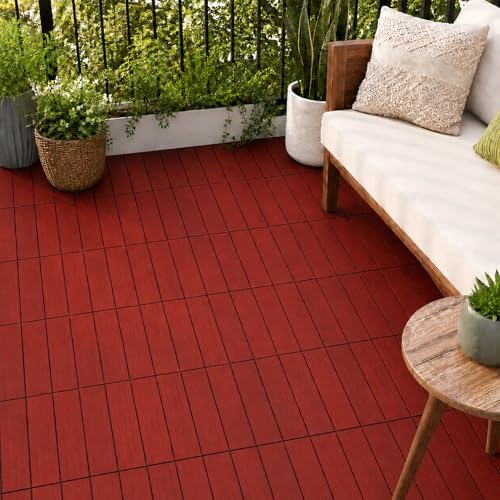 Acacia Deck Tiles Interlocking Outdoor Flooring by 3rdStreetInn