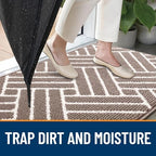 OLANLY Indoor Door Mat 47x23, Low-Profile Dirt Resistant Doormat - Image 2