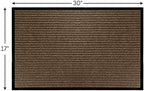 LuxUrux 2-Pack Striped Brown Door Mats - Image 2