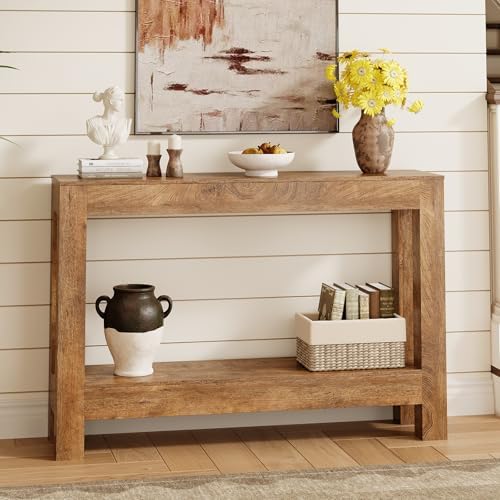 Tohomeor Farmhouse Console Table, 47 Inches Entryway Console Table, Wooden - Image 7
