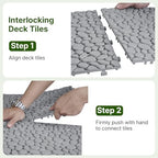 Rovibek 60PCS Plastic Interlocking Deck Tiles - Image 3