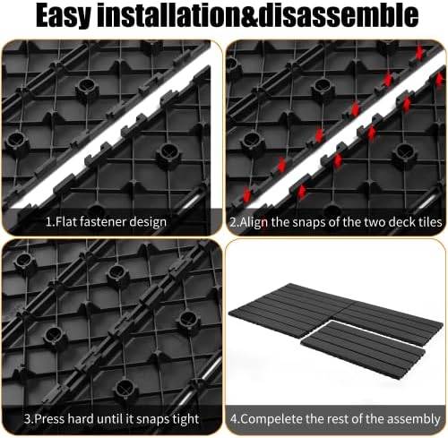Interlocking Plastic Deck Tiles, Decking Tiles - Image 4